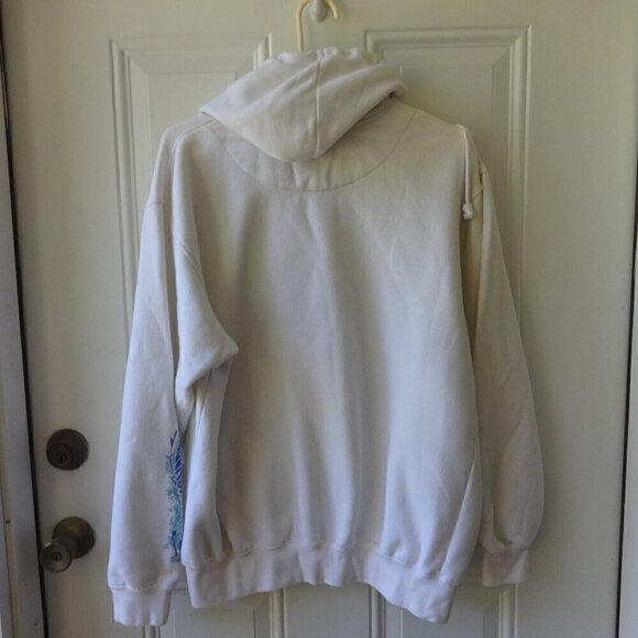 ODM Jimmy Hendrix hoodie size L cream color, very good condition, cotton ,poly - Picture 4 of 8